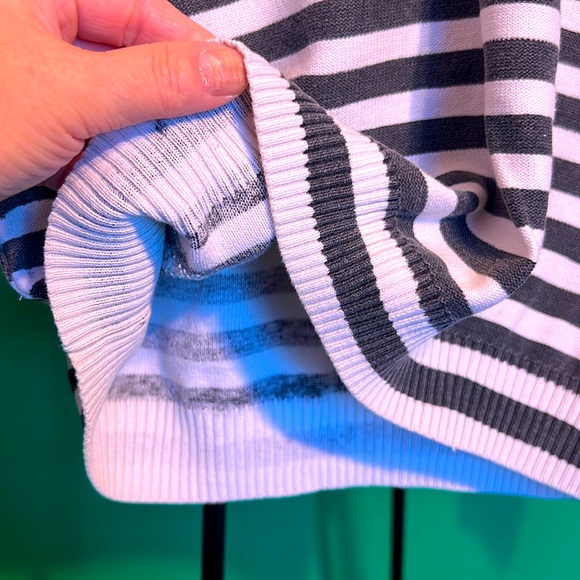 Mocca 2 S Striped Hoody Black and White - Picture 5 of 8